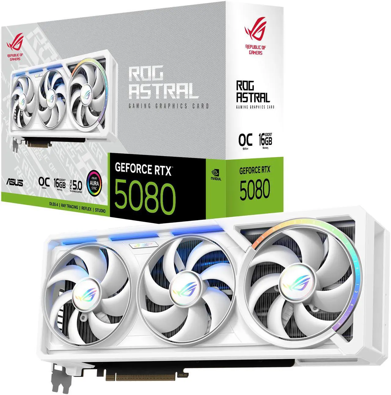 ASUS RTX 5080 ROG ASTRAL OC WHITE (ROG-ASTRAL-RTX5080-O16G-WHITE)