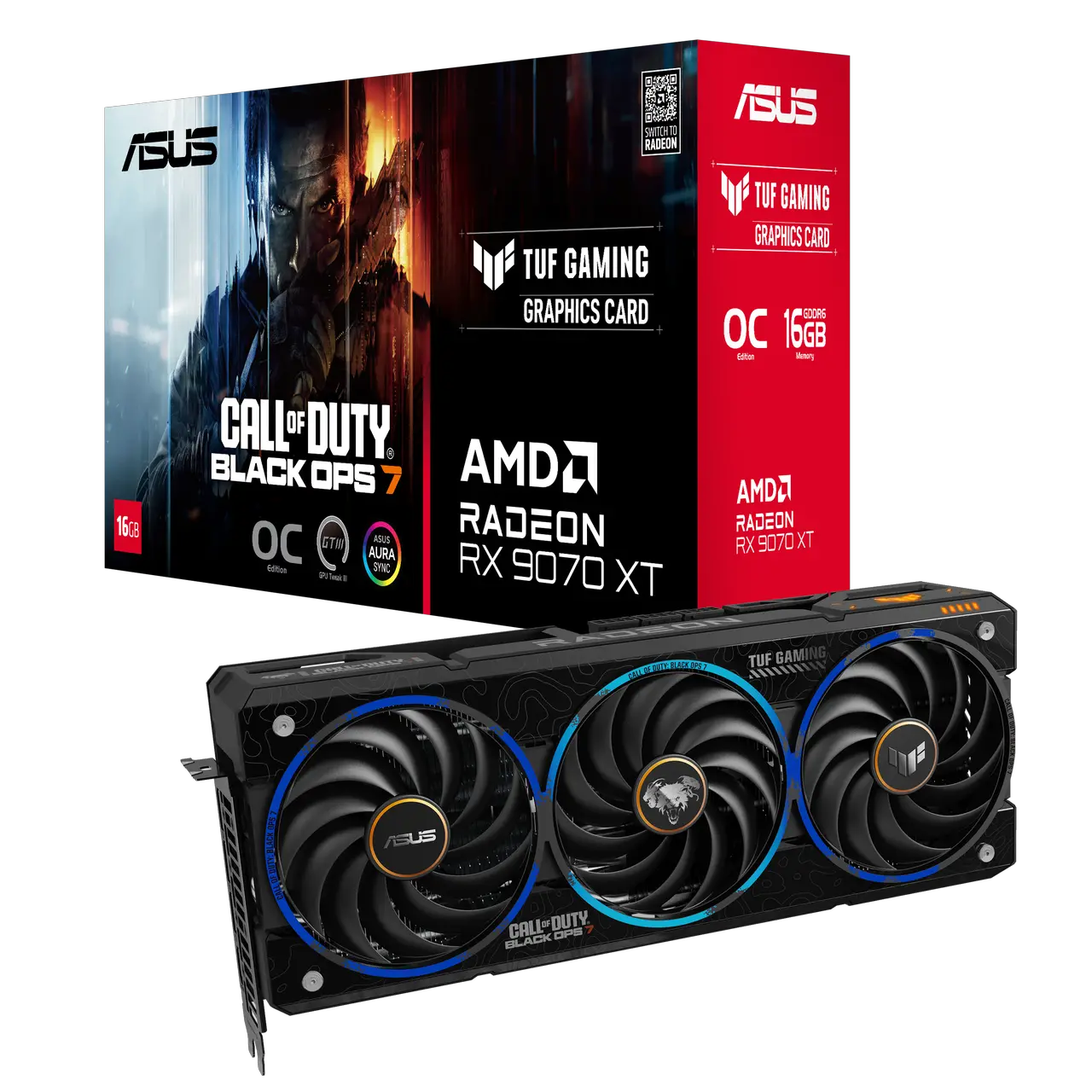 ASUS TUF GAMING RX 9070 XT COD Black Ops 7 SE (TUF-RX9070XT-O16G-COD-BO7)