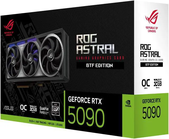 ASUS RTX 5090 ROG Astral OC BTF Edition 32GB (ROG-ASTRAL-RTX5090-O32G-BTF-GAMING)