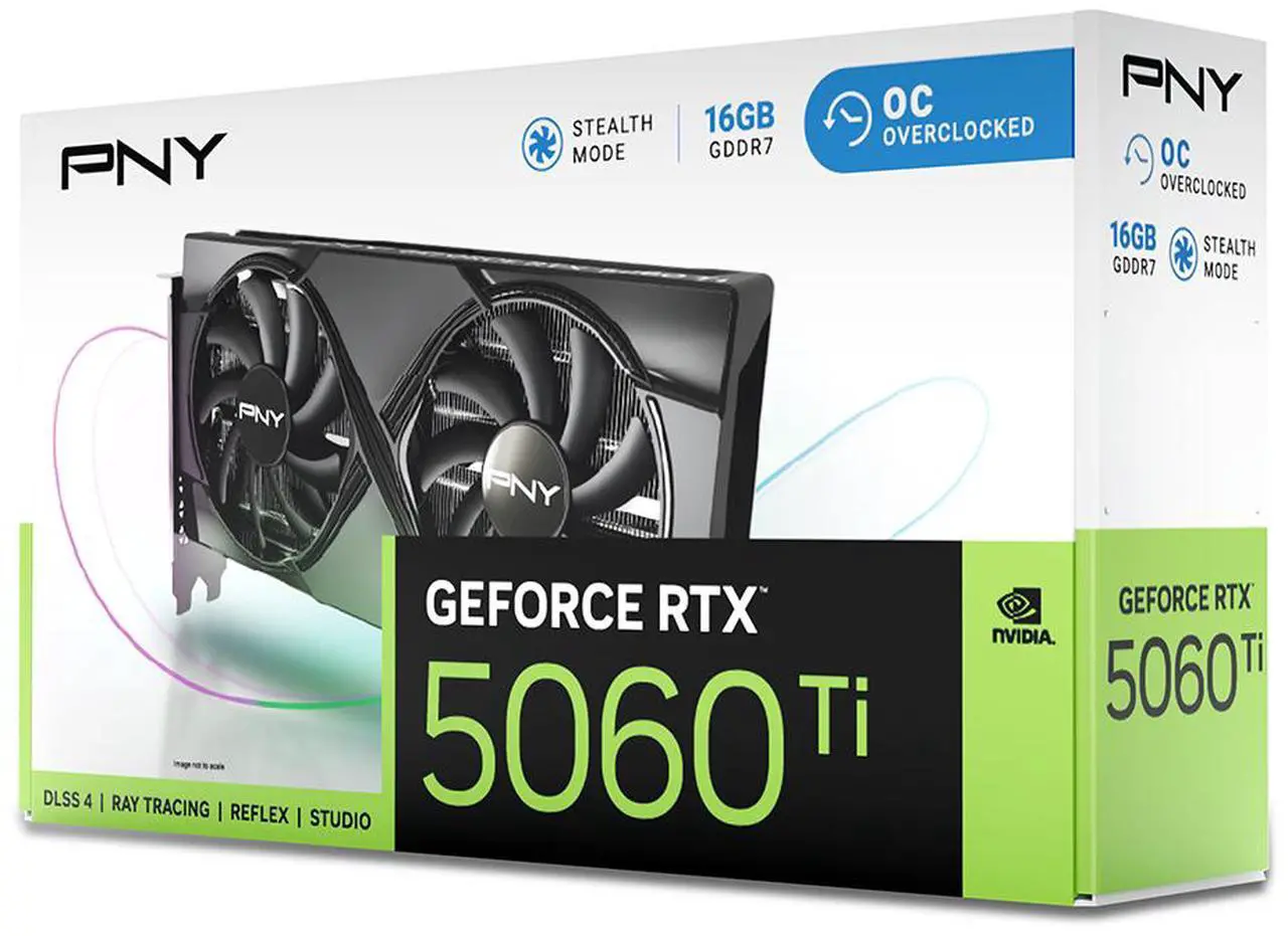 PNY RTX 5060 Ti DUAL FAN OC 16GB (VCG5060T16DFXPB1-O)