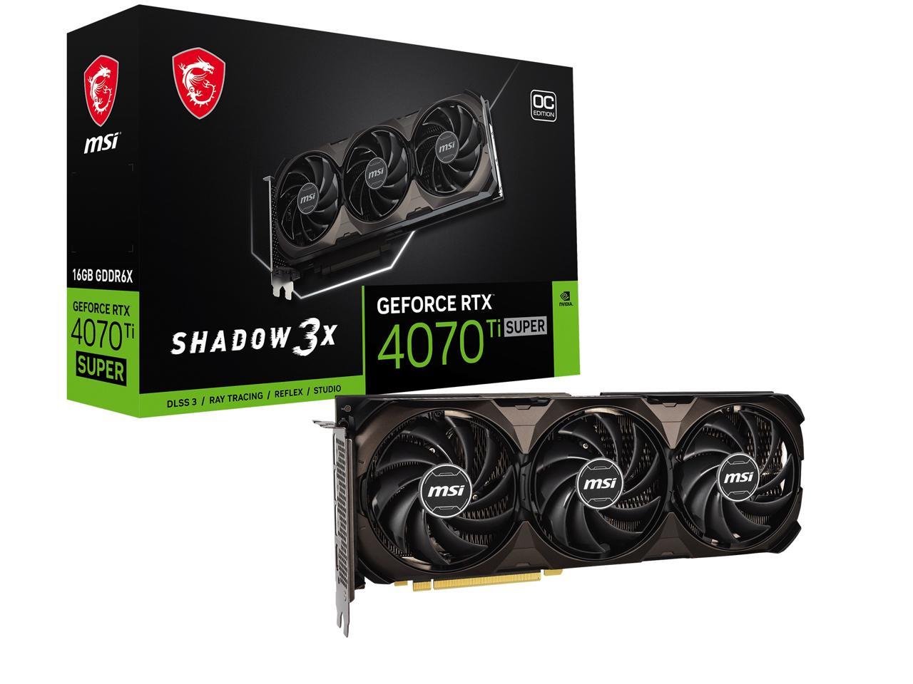 MSI RTX 4070 Ti SUPER 16G SHADOW 3X OC