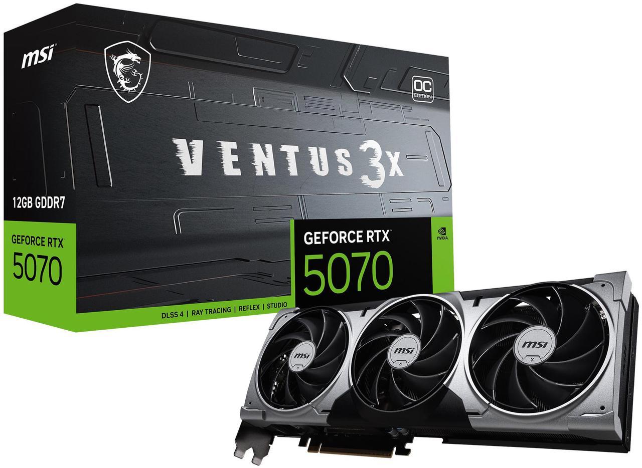 MSI RTX 5070 VENTUS 3X OC 12G (RTX-5070-12G-VENTUS-3X-OC)