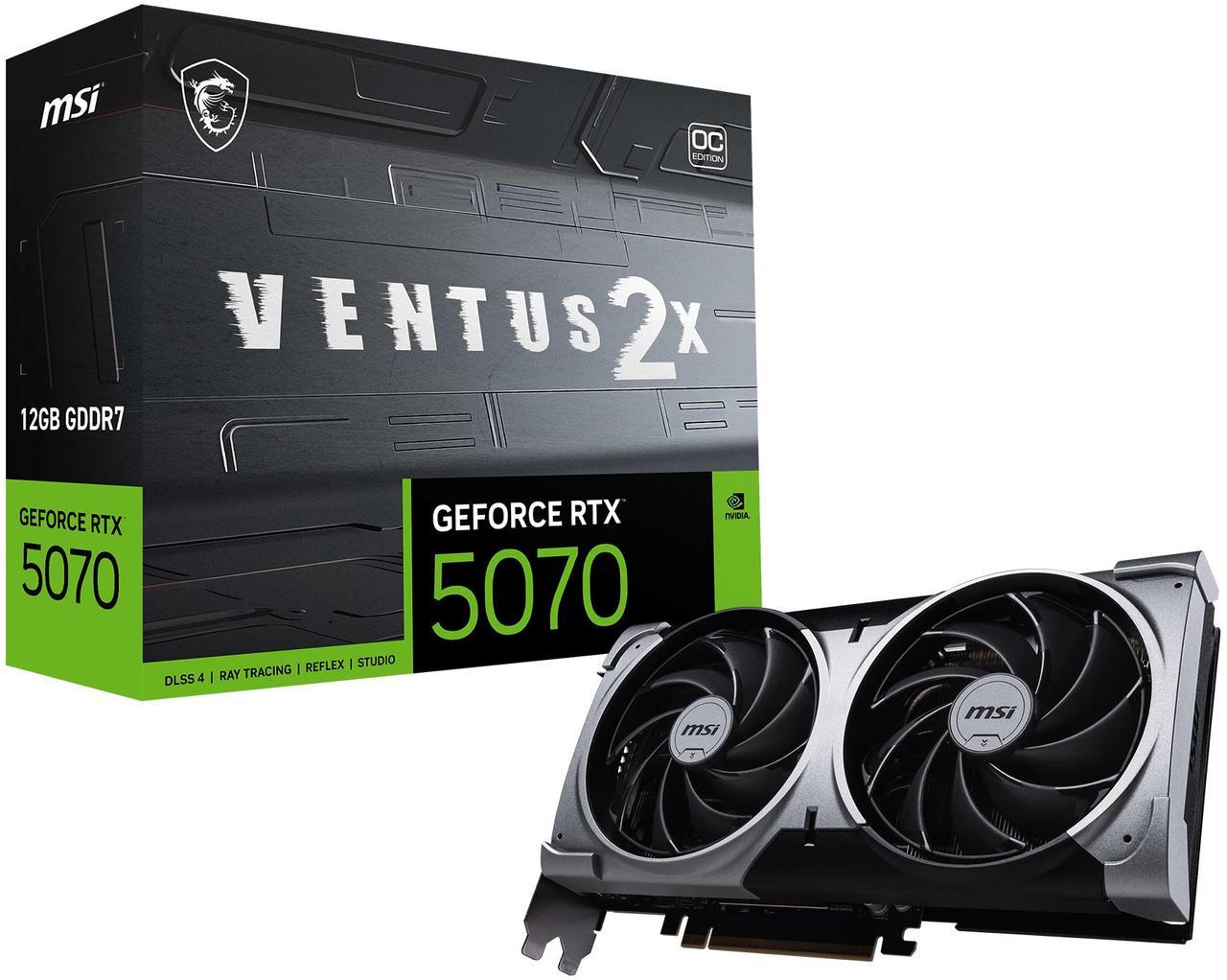 MSI RTX 5070 VENTUS 2X OC 12G (RTX-5070-12G-VENTUS-2X-OC)