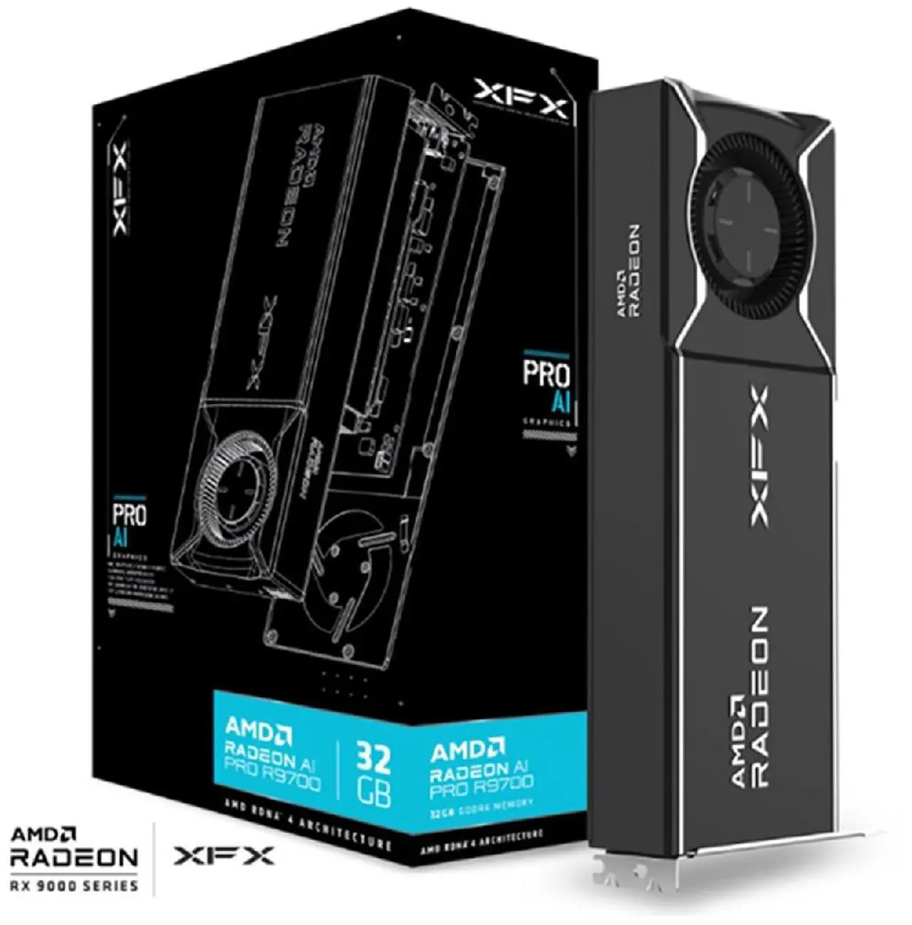 XFX Radeon AI Pro R9700 32GB (RX-97XPROAIY 32GB)
