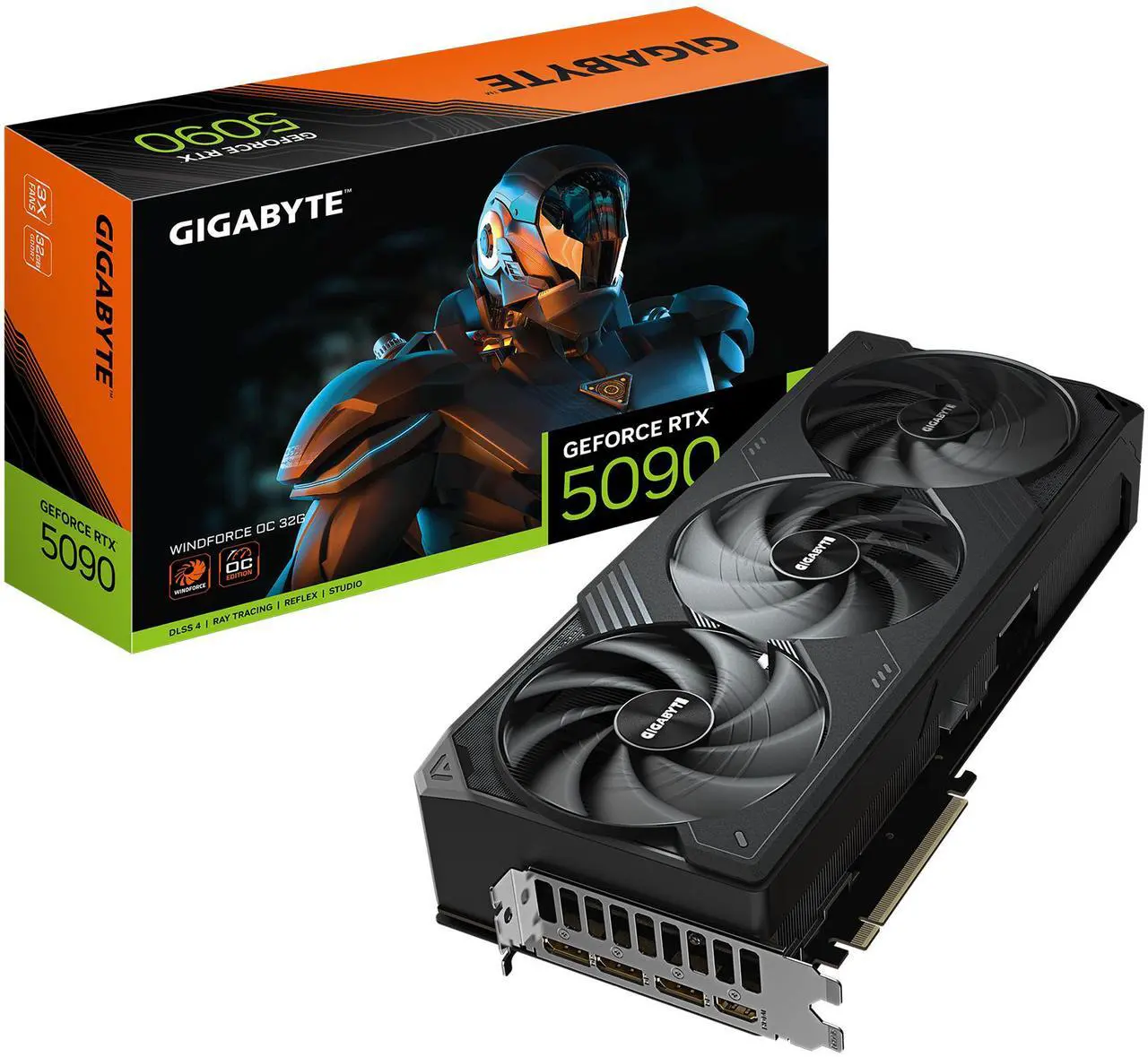 GIGABYTE RTX 5090 WINDFORCE OC 32G (GV-N5090WF3OC-32GD)