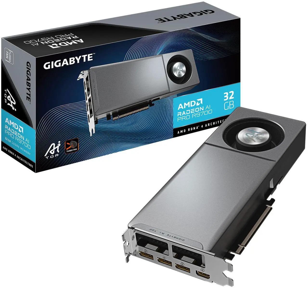 GIGABYTE Radeon AI Pro R9700 32GB (GV-R9700AI TOP-32GD)