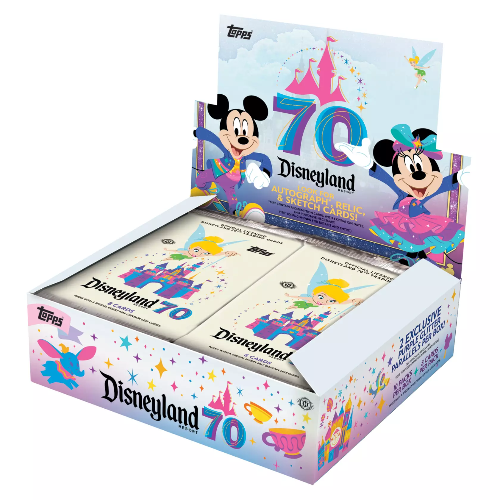 Disneyland 70th Anniversary Trading Cards Booster Display Box