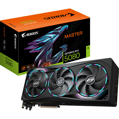 GIGABYTE RTX 5080 AORUS MASTER 16G (GV-N5080AORUS-M-16GD)