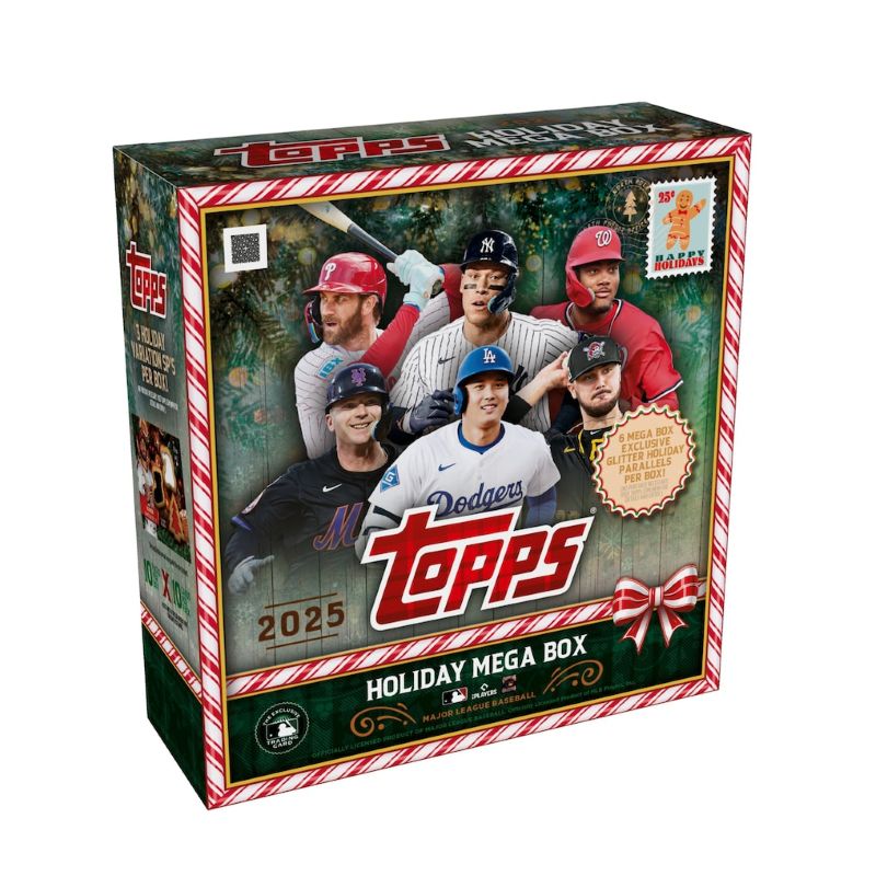 2025 Topps Holiday Baseball Factory Sealed Mega Box