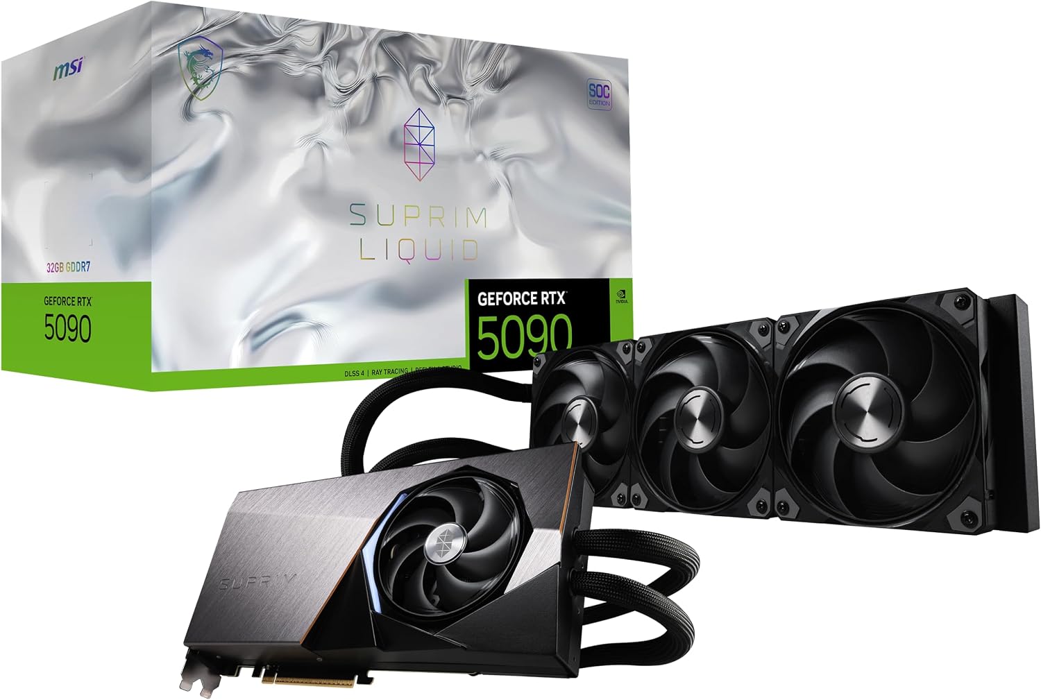 MSI RTX 5090 SUPRIM LIQUID SOC (RTX-5090-32G-SUPRIM-LIQUID-SOC)