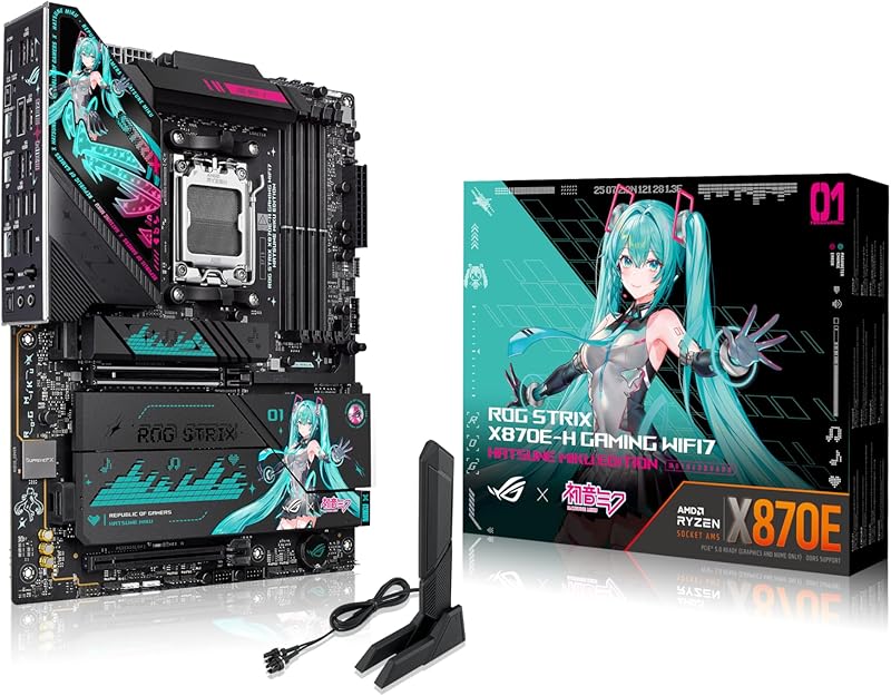 ROG Strix X870E-H Hatsune Miku Edition