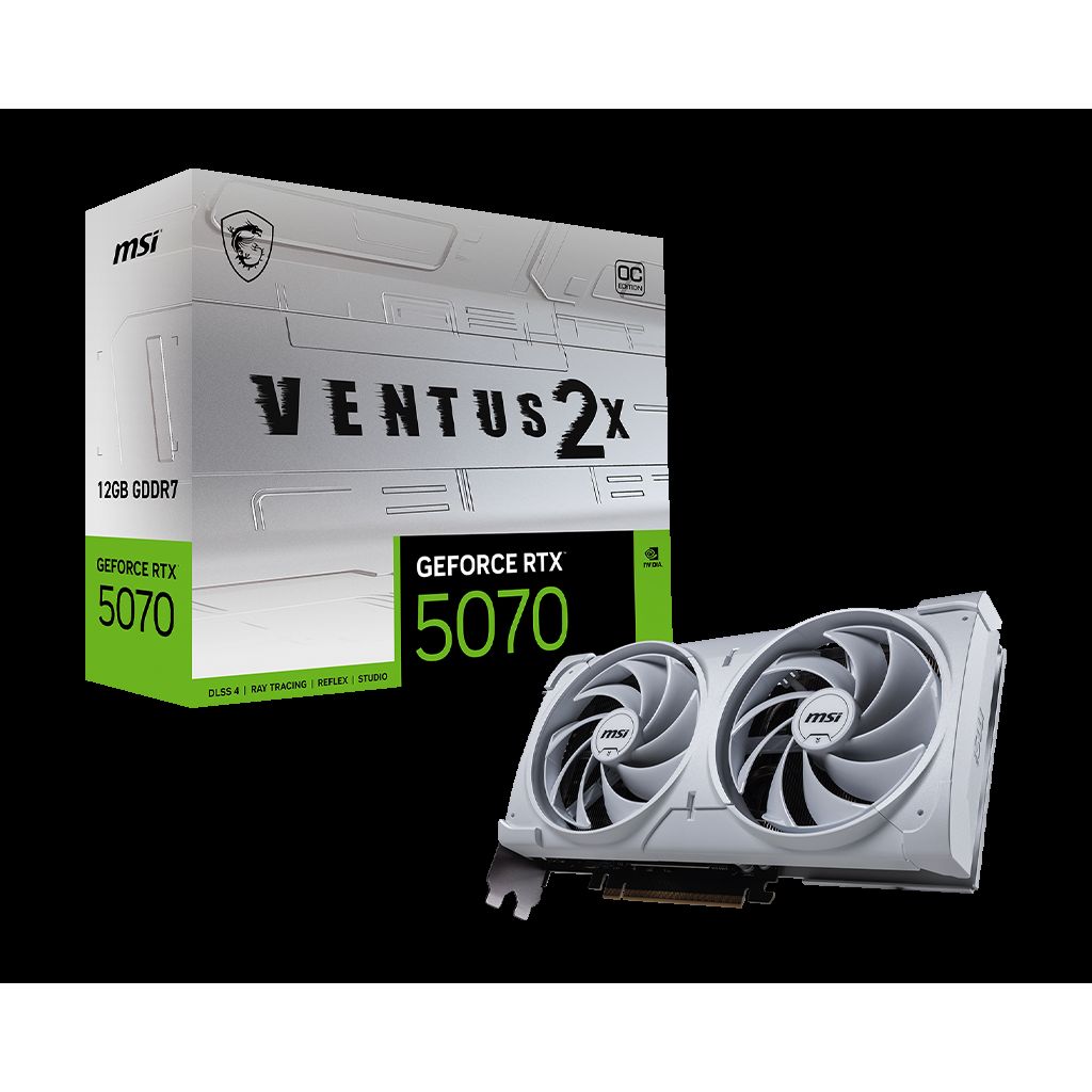 MSI RTX 5070 VENTUS 2X OC WHITE 12G (RTX-5070-12G-VENTUS-2X-OC-WHITE)